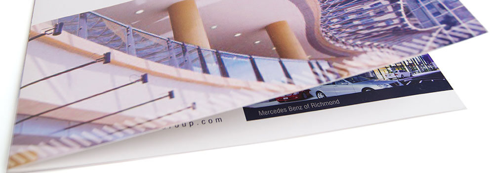 There are plenty of types of brochure folds to choose from. Half fold is one of the more common and the simplest of the folds. The half fold is also known as bi-fold or single fold. 