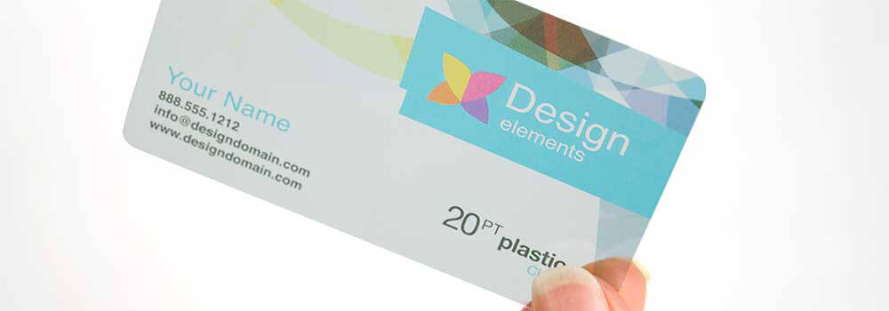 Make a statement with a clear plastic business cards