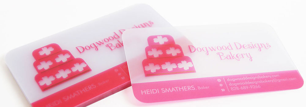 20PT frosted plastic business cards printed by Primo Print is sure to grab the attention of potential customers.