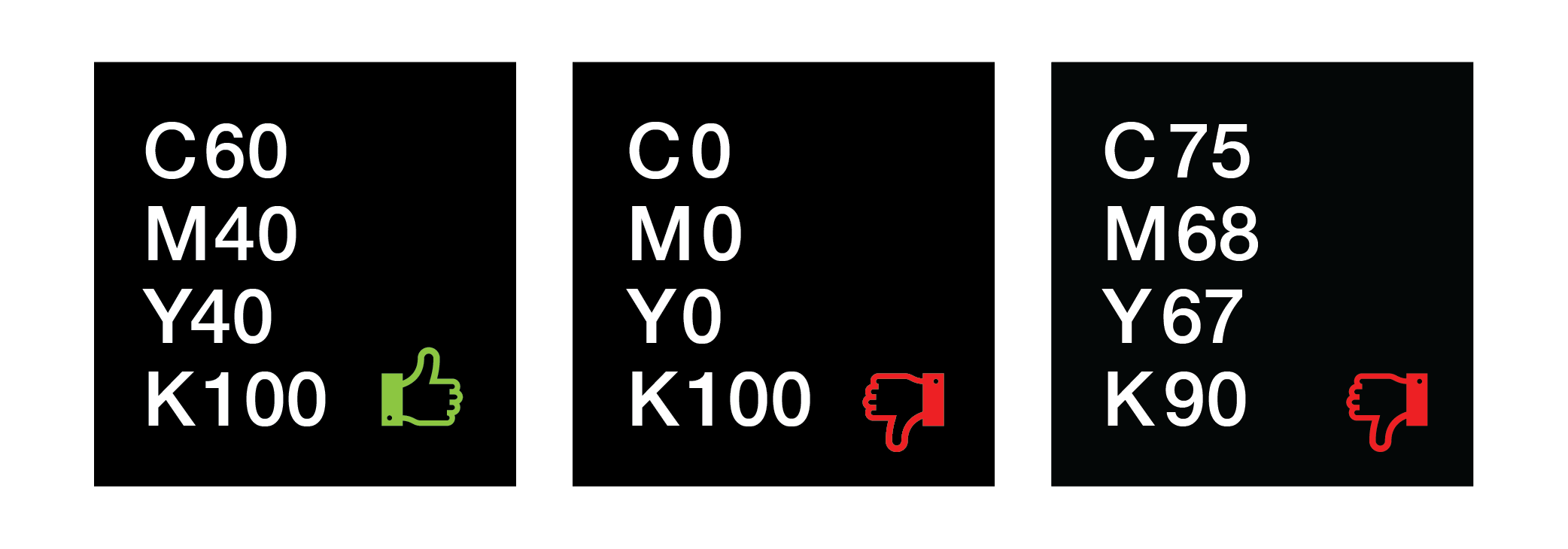 Rich Black CMYK Values