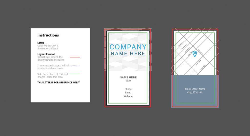 This 2″ x 3.5″ “Simple Business Card” template designed by Owen Jones offers a clean design with 4 accent pattern swatches available.