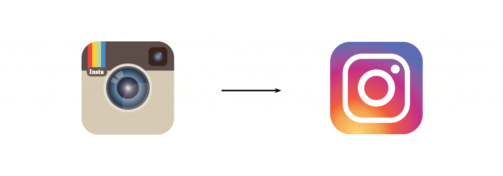 Instagram's Rebranded Icon to include negative space.