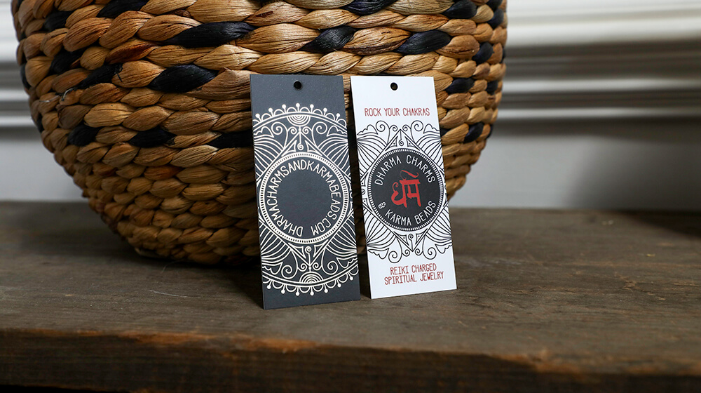 Custom hang tags is a creative way to give your product some pizzazz. From jewelry to clothing we can help!