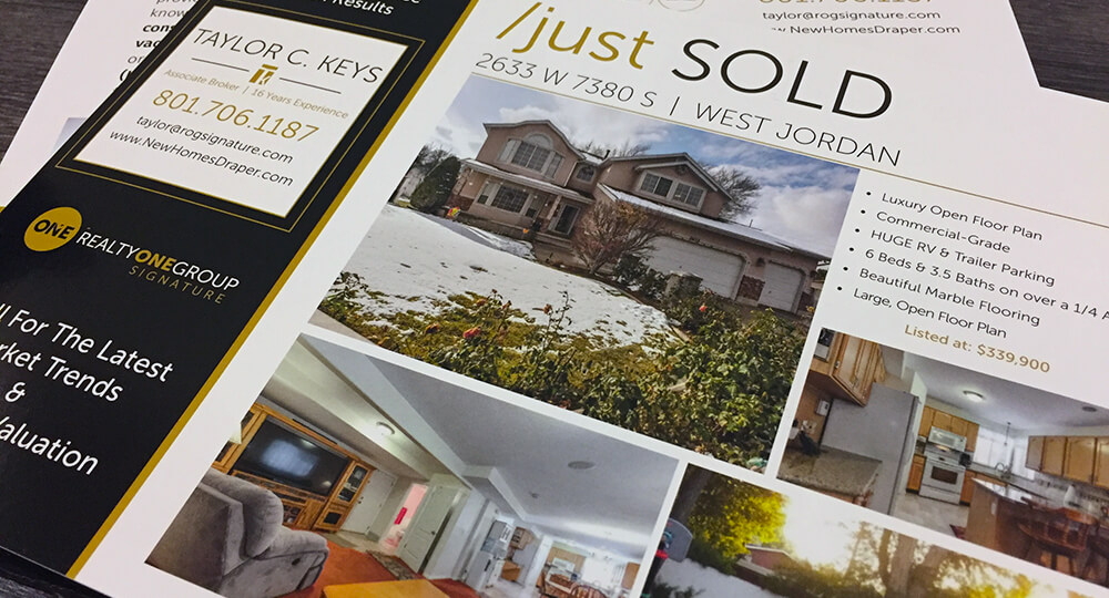 EDDM® postcards for realtors allows them to highlight new and sold properties to potential customers. 