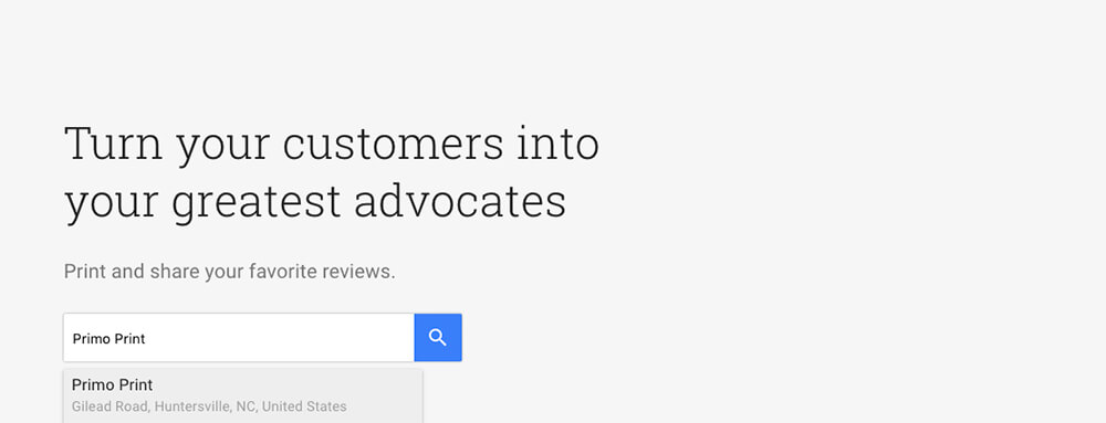 Turn Customers into your greatest advocates with Small Thanks Posters by Google