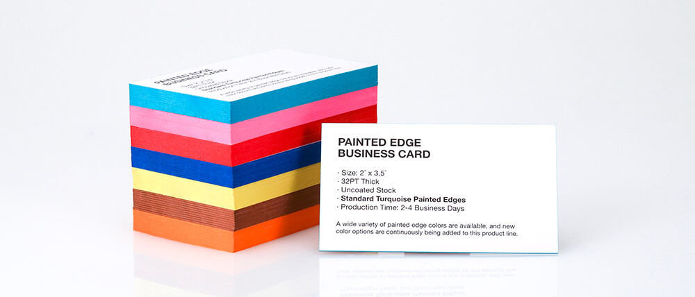 We're excited to announce New Painted Edge Business Card Colors