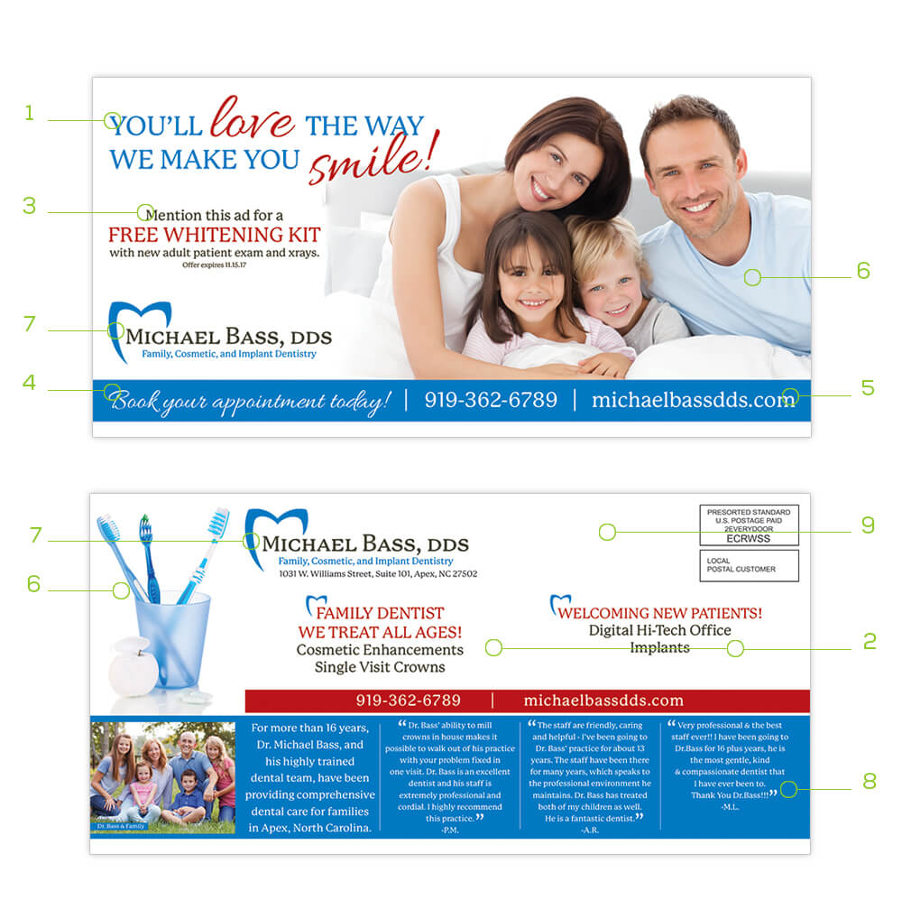 Learn how to design your EDDM Postcards. View some helpful tips for a successful postcard design. We offer EDDM® templates to ensure proper requirements. 