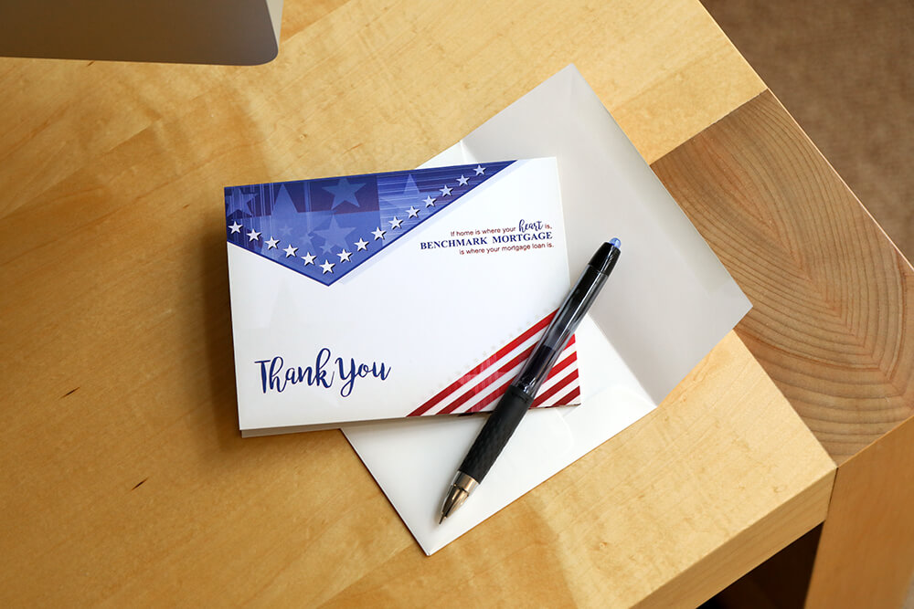 Creating a thoughtful business thank you cards shows you’re willing to go that extra mile for those that give you your business.