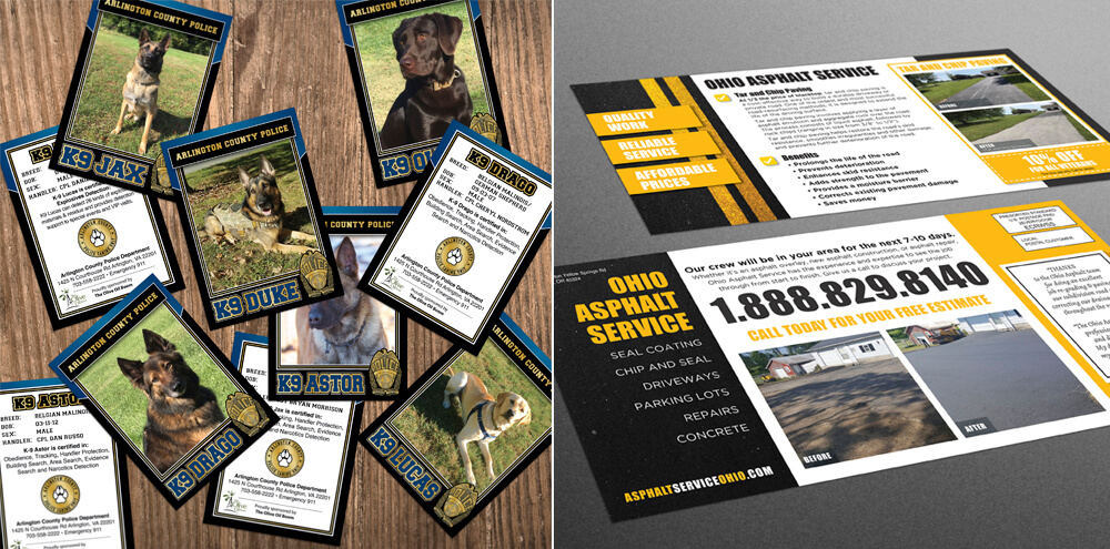 From trading cards to business cards, Kelly has provided custom designs for numerous businesses.