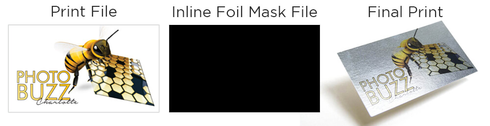 This card wanted the entire front to be foiled. The mask file is completely 100% black.