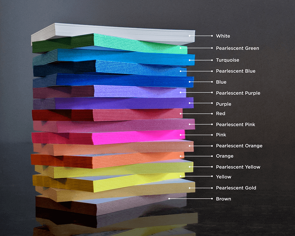 Choose from 15 colors around the edges to make your Business Card stand out!