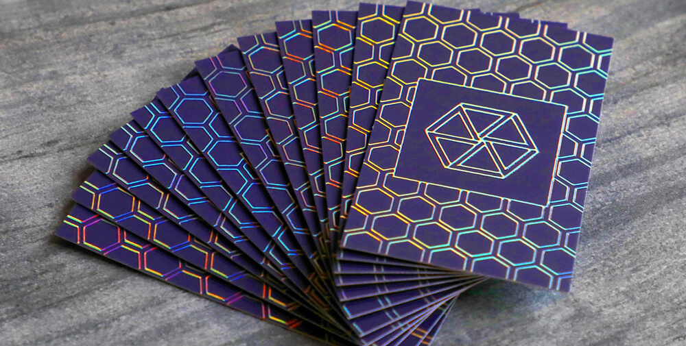 Holographic Foil Business Card Turn heads with a unique business card' Holographic Foil Business Card