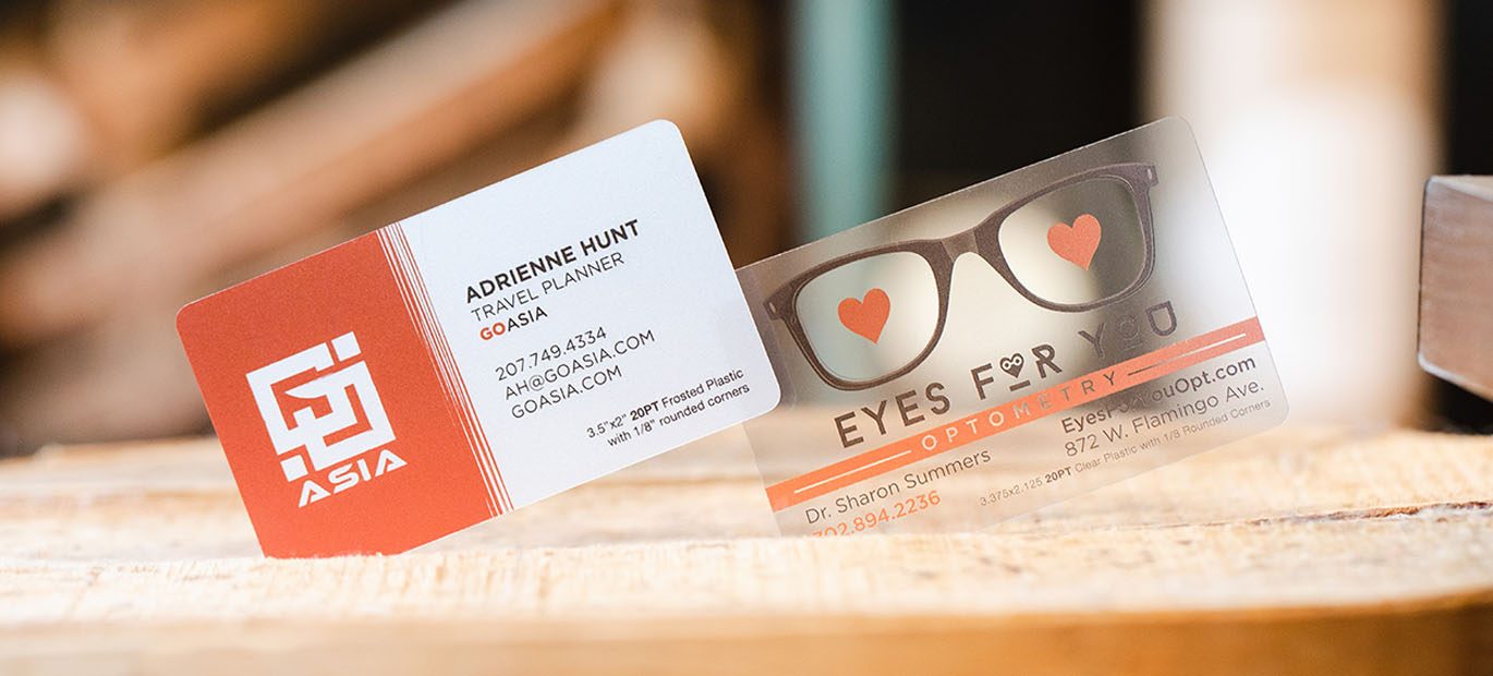 We'll explain the difference between Frosted and Clear Business Cards.