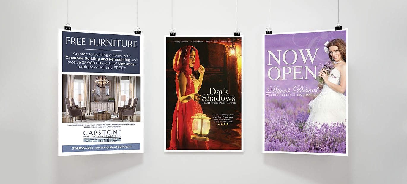 With a low price of $1.00 per print, you can profit from the benefits of posters.