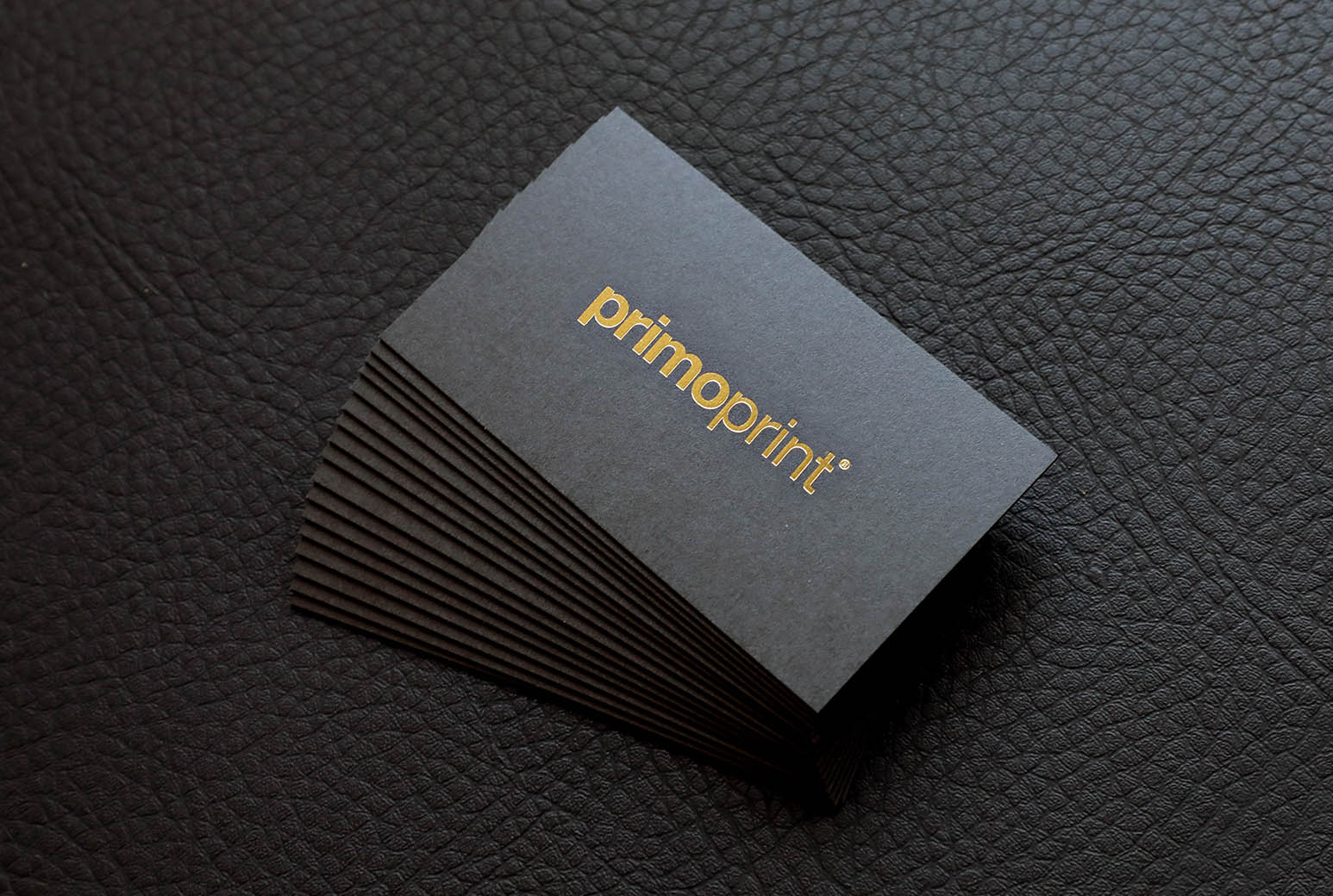 We're excited to announce is the ability to custom request stamped foil on painted edge business cards.