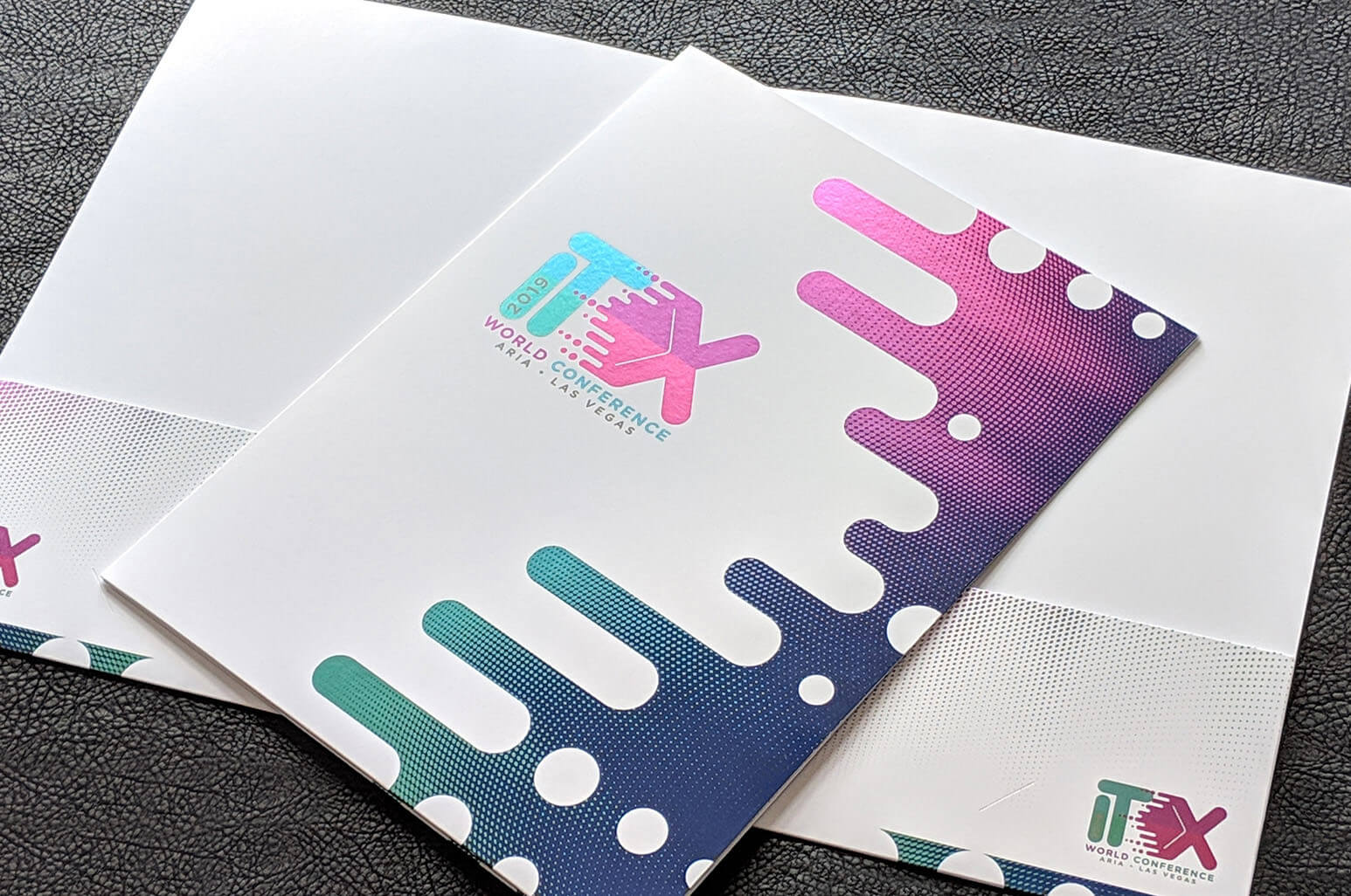 Inline foil folders will not only leave a lasting impression, but they also allow for cohesive branding across all of your print marketing materials.