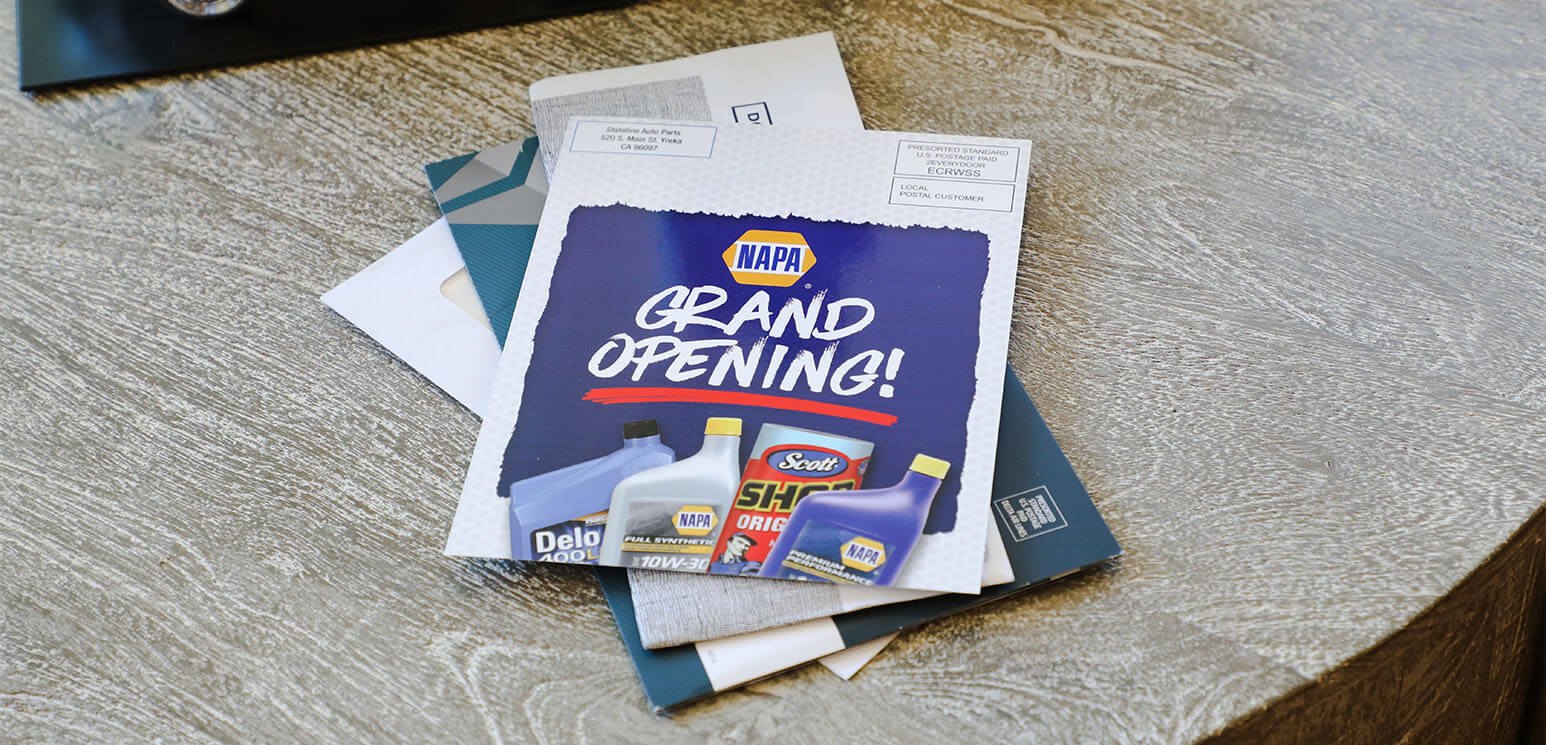 Reach potential customers with EDDM® postcards about your business Grand Opening. 