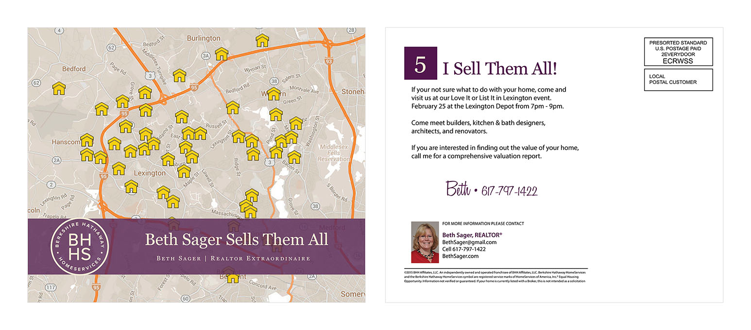 Here is a Realtor EDDM® Postcard design created by one of our in-house designers. 