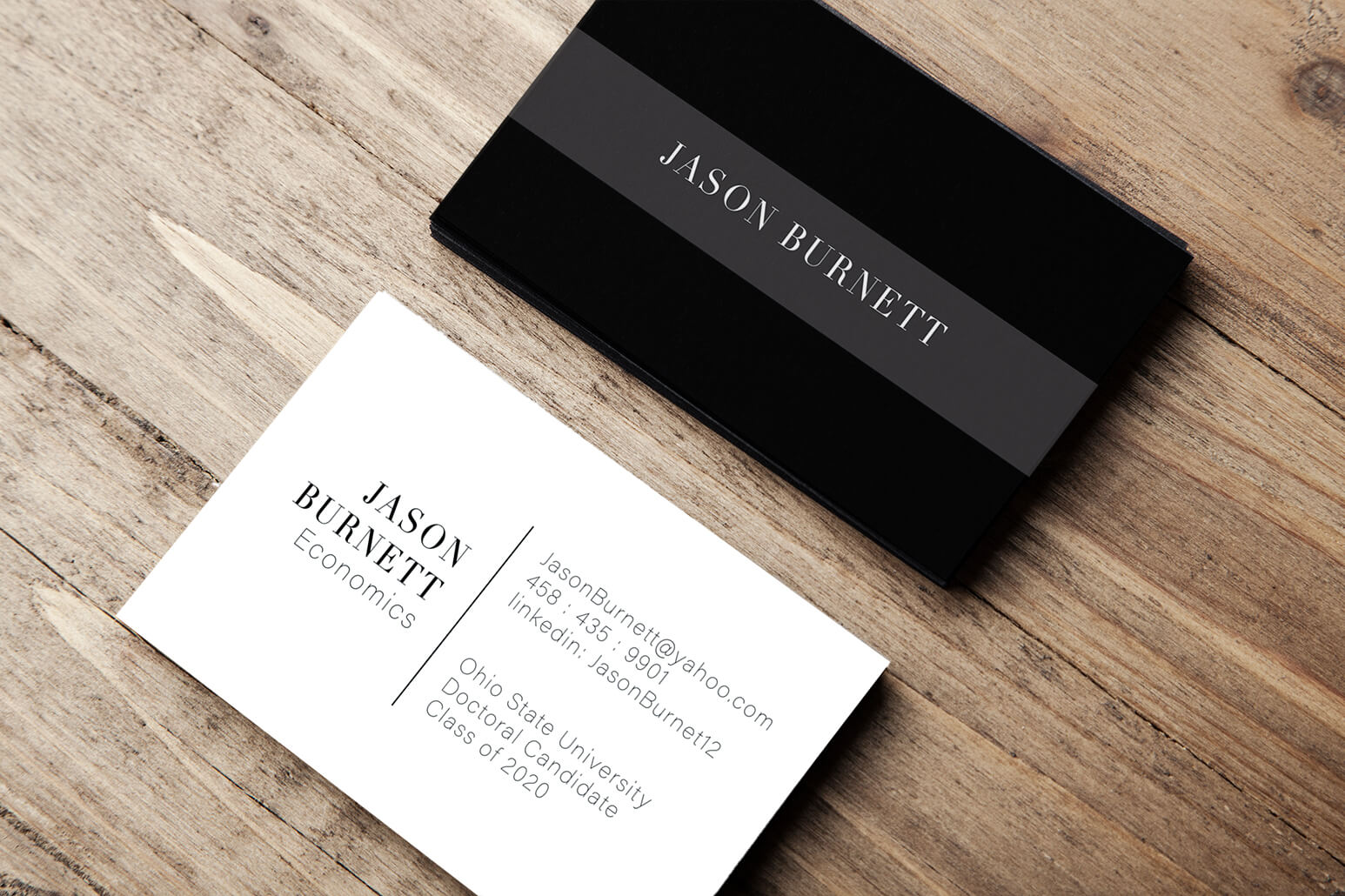 College student business cards are perfect for  personal branding. 