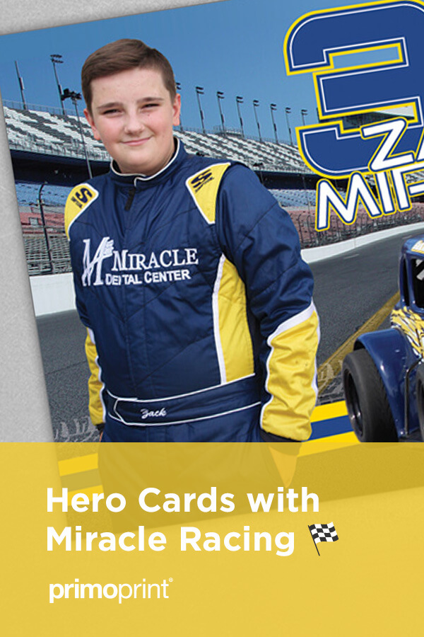 We'll discuss the hero card design process for Miracle Racing. 