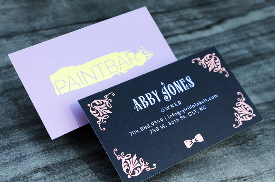 Rose Gold Stamped Foil vs. Gold Stamped Foil