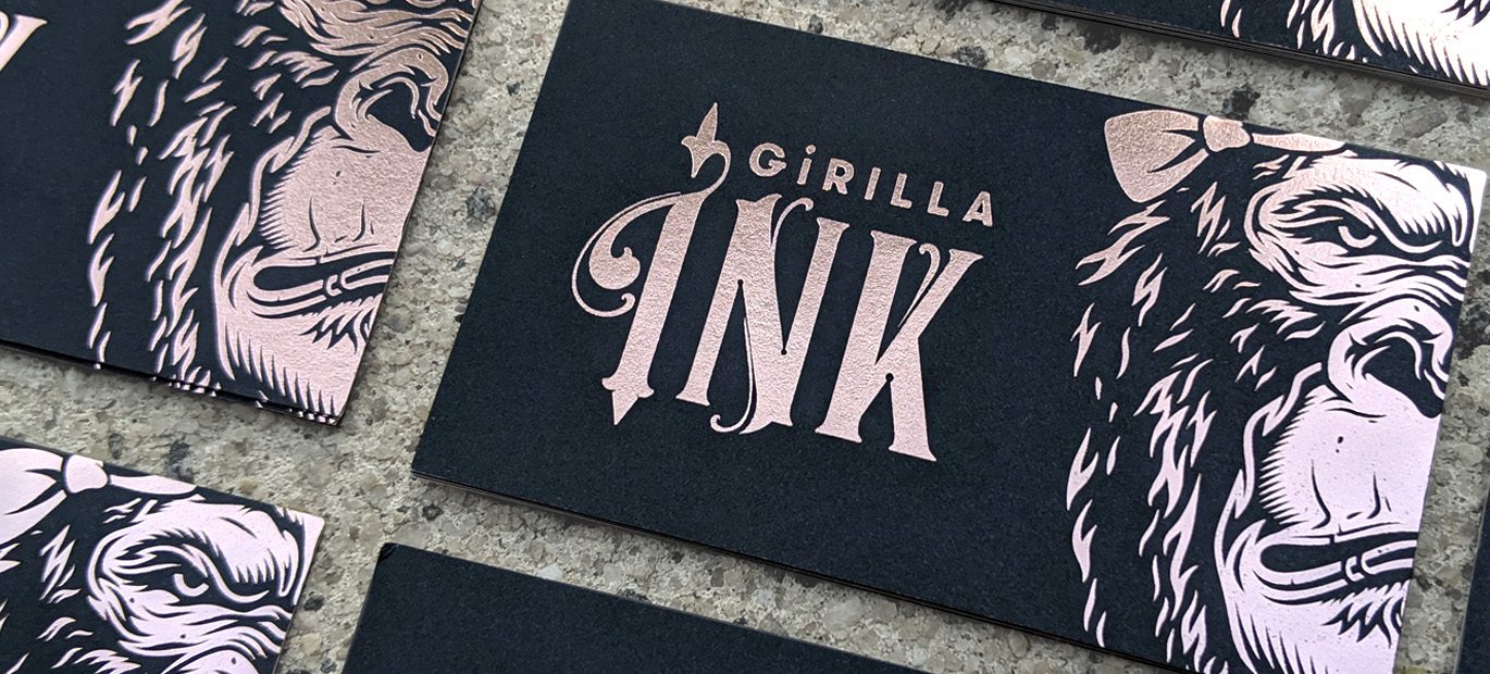 Primoprint is excited to offer Rose Gold Stamped Foil. Available on Silk or Uncoated Business Cards.