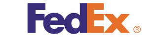 FedEx is probably one of the most well-know logos. 