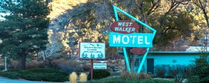 West Walker Motel vintage sign.