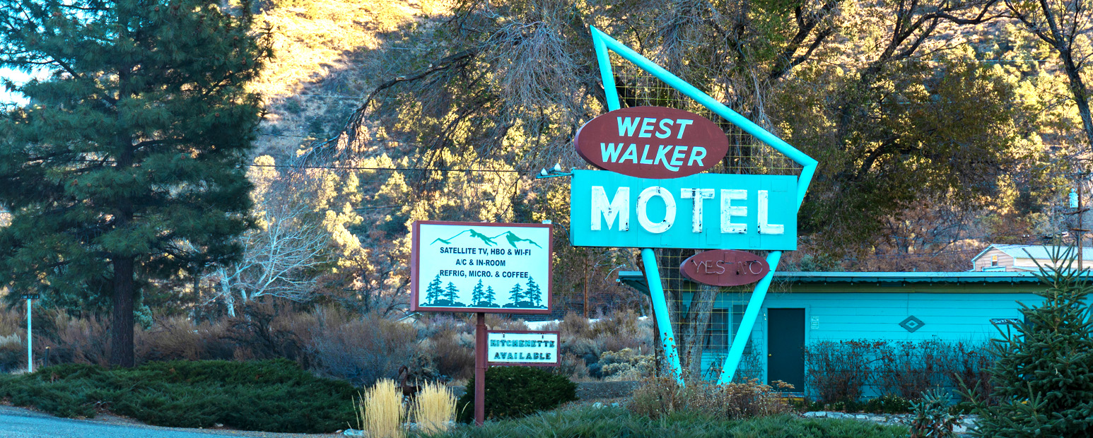 West Walker Motel vintage sign.