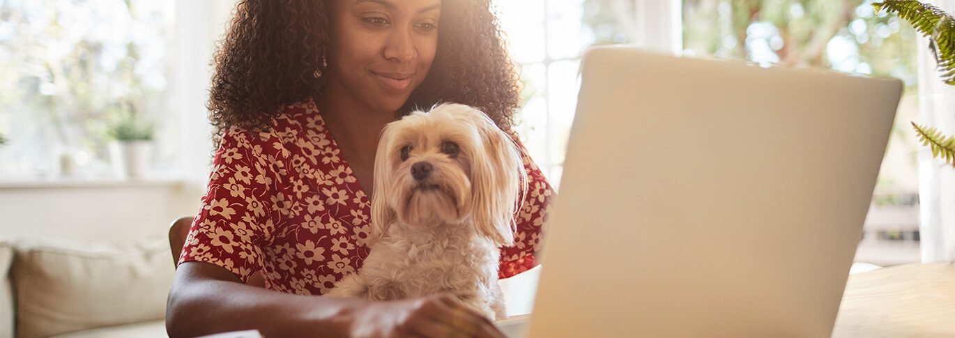 Take a look at the 7 benefits of working from home with pets.