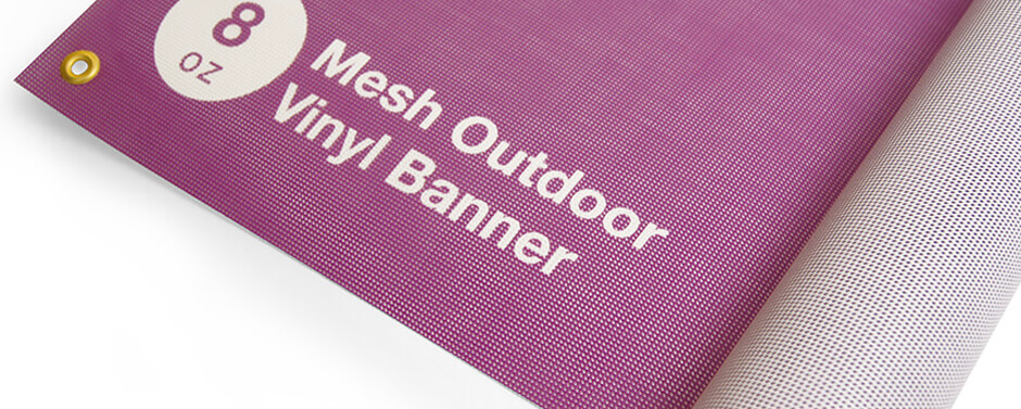 Get noticed with a premium outdoor mesh banner. 