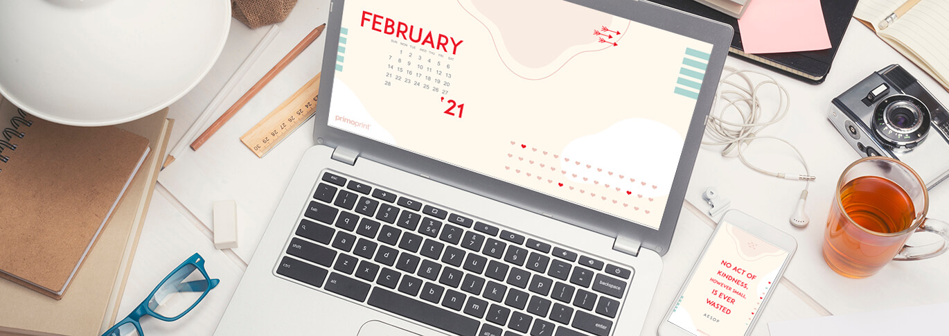 Download our free February mobile and desktop wallpapers.