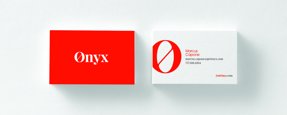 Onyx provides a great example of how a simple design can be the most powerful.