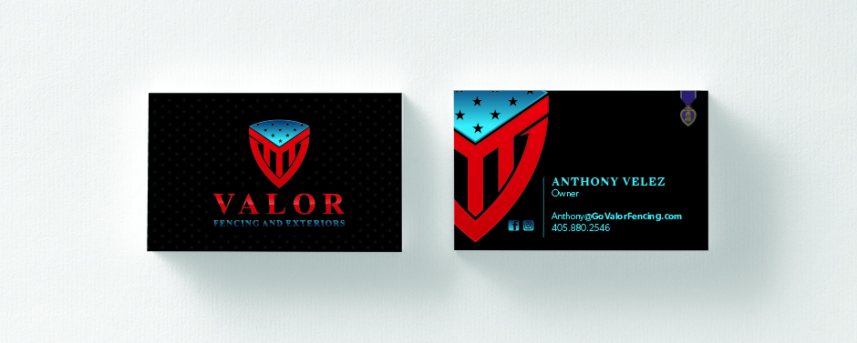 Valor uses a star pattern in the background. It's a purely decorative, but provides a simple, attention-grabbing detail.