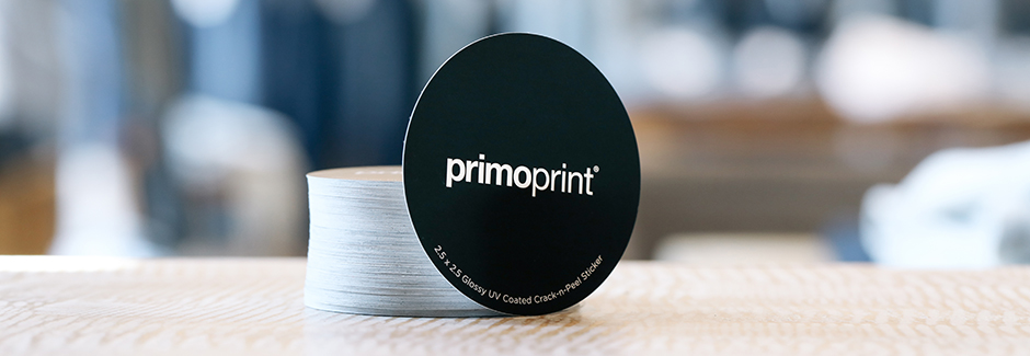 Primoprint Sticker, crack and peel, glossy uv