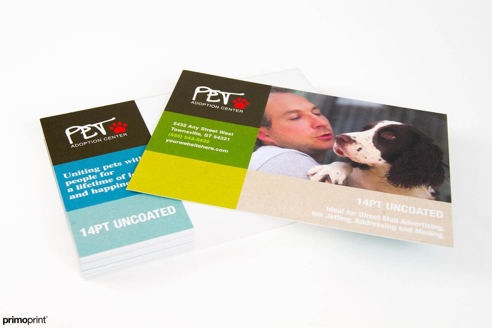 Custom uncoated postcard.