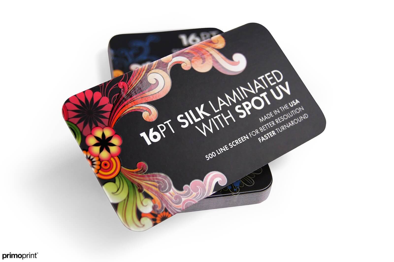 silk laminated, spot uv