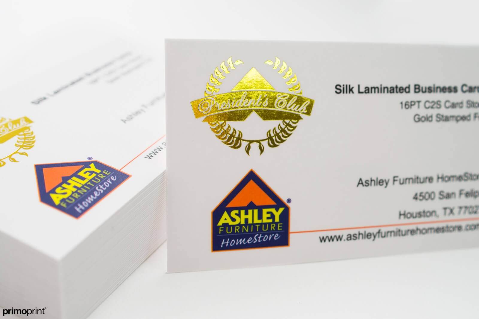 Gold Stamped Foil Business card