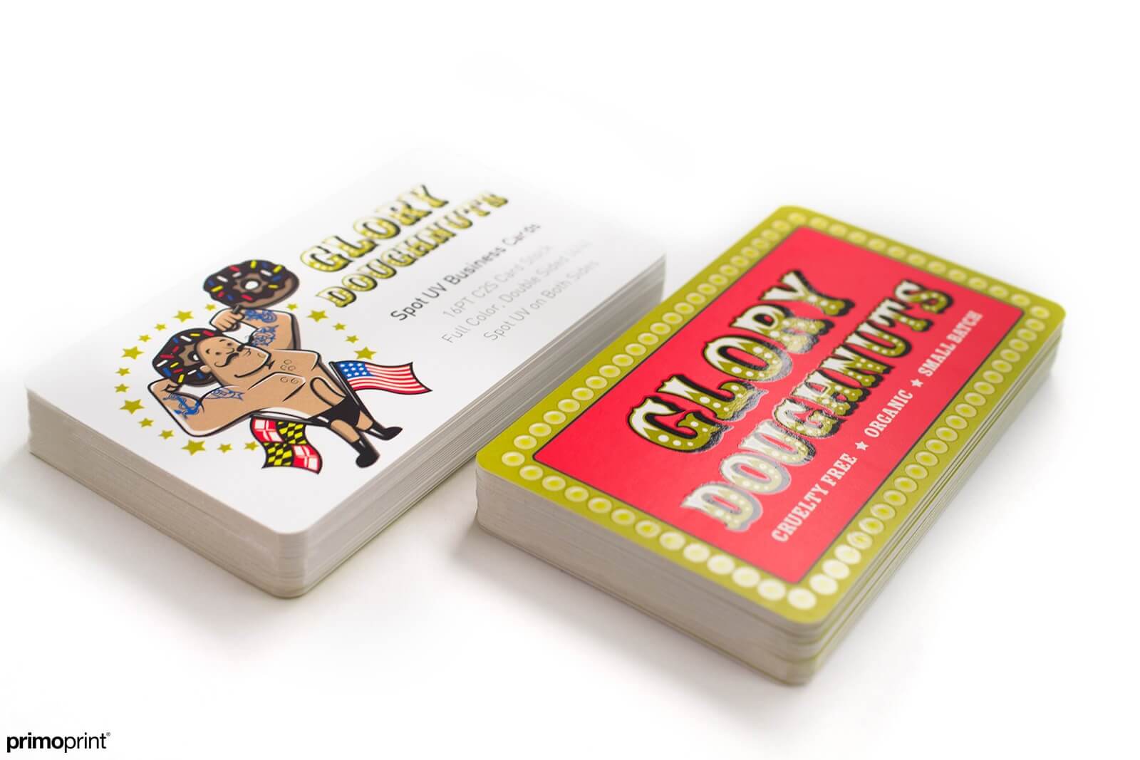Custom Silk Business Card with Spot UV design by Primoprint.