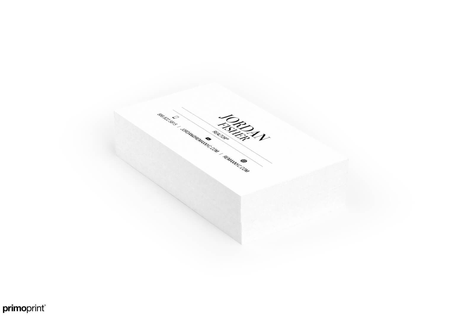 32PT Edge business card designed by Primoprint.
