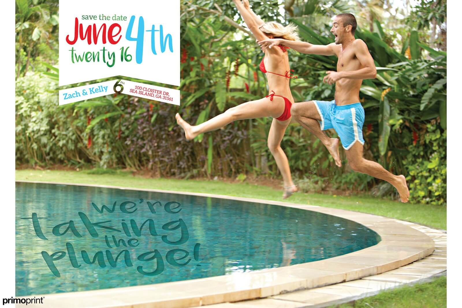 14PT natural save-the-date by Primoprint.