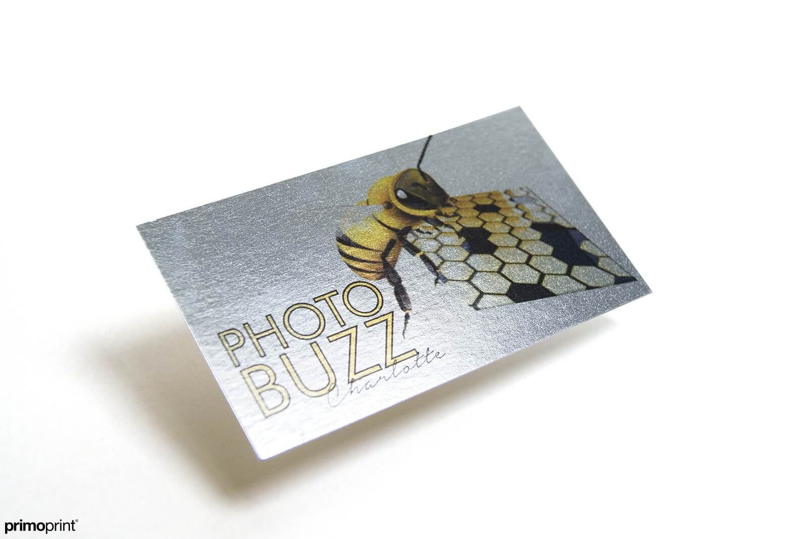  16pt Inline Foil business card designed by Primoprint.