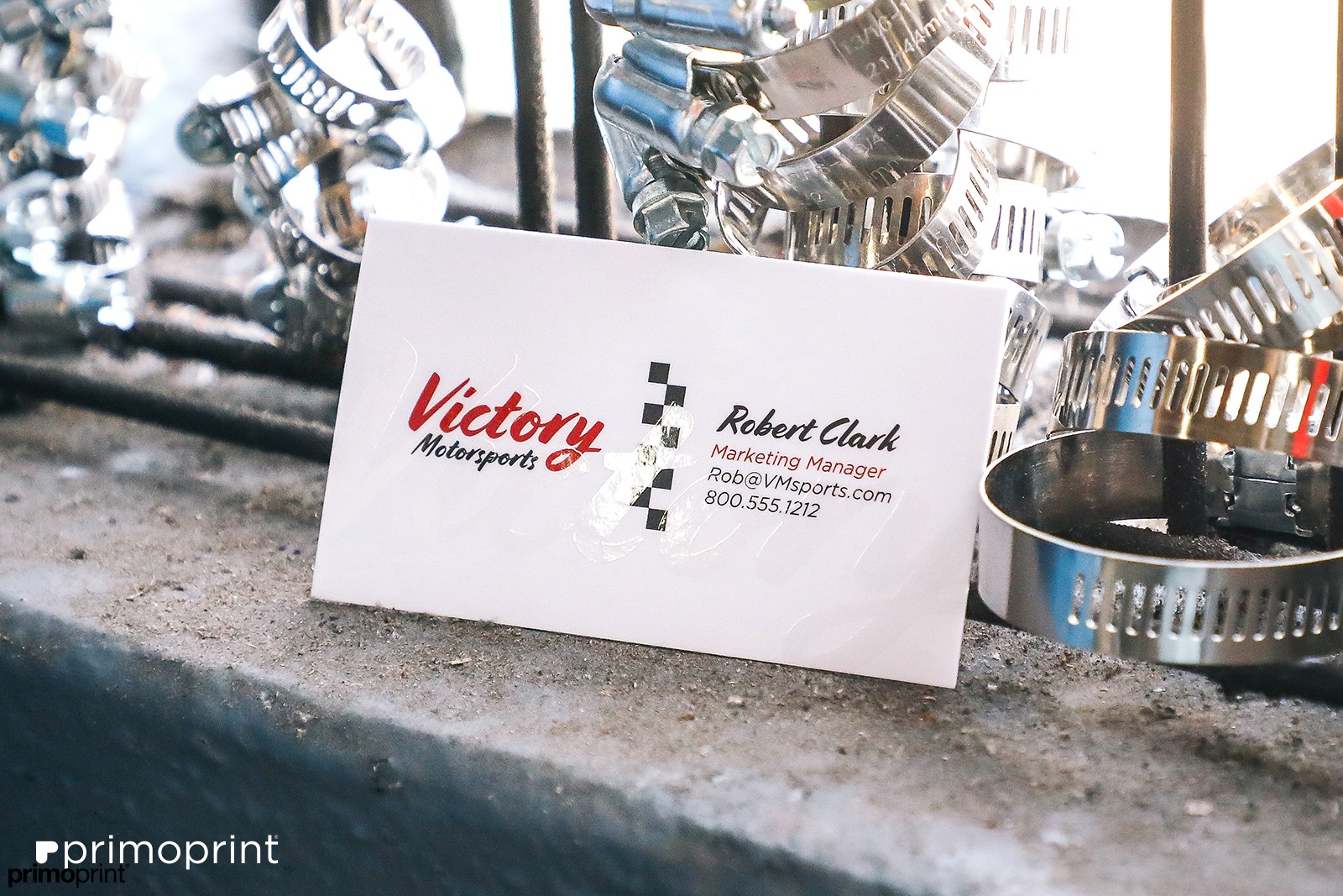 Custom Matte Business Card with Spot Gloss.