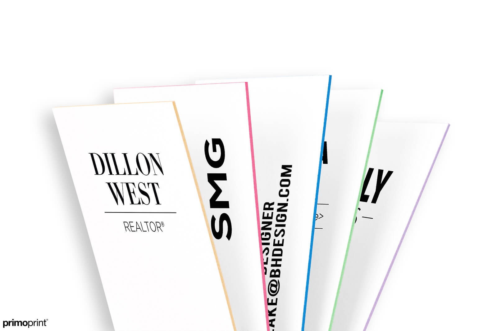 This 32PT thick uncoated card stock features edge painting with striking colors.