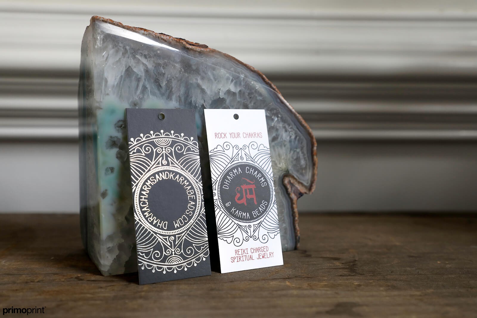 Make a statement with custom hang tags. 