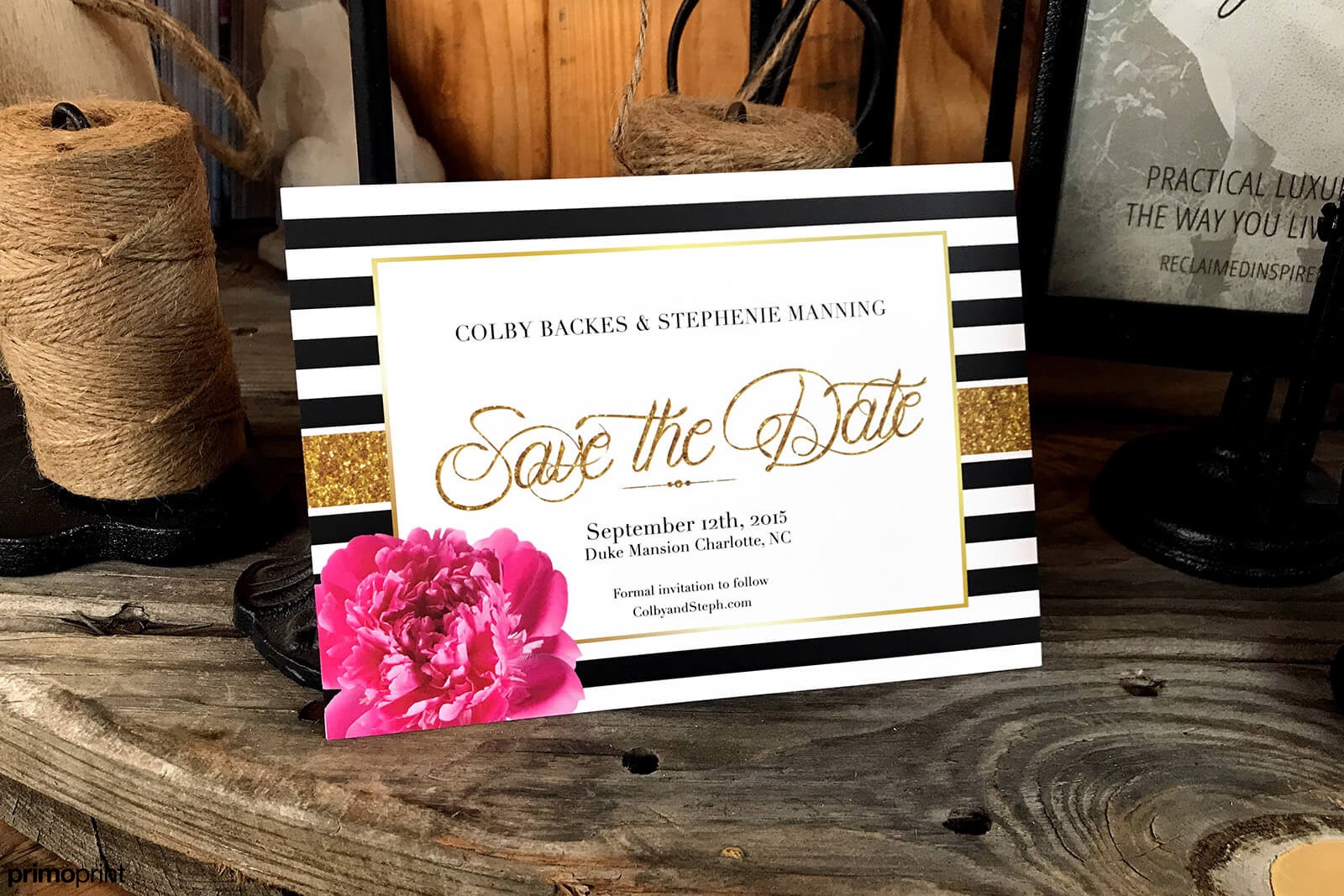 Silk Laminated Wedding Invitations