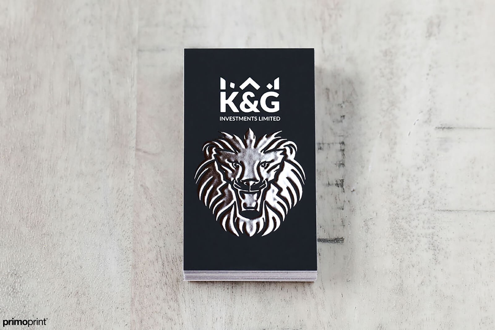 Silver Raised Foil Business Cards