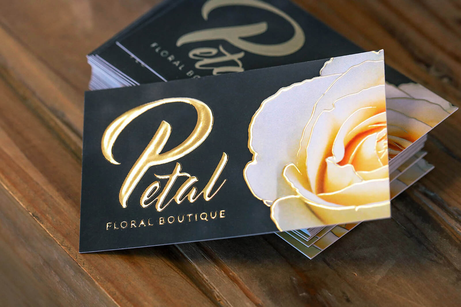 Raised Gold Foil Business Card Primoprint